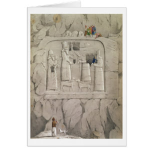 Examining an Assyrian Rock Sculpture, from 'Discov