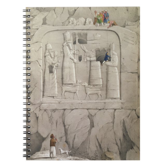 Examining an Assyrian Rock Sculpture, from 'Discov Notebook (Front)