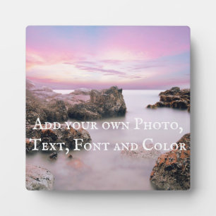 Example: Add your own Photo, Text, Font and Colour Plaque