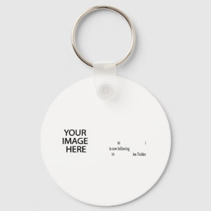Example following on Twitter Add Image & Text Keychain