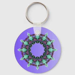 EXAMPLE ONLY COLOR gradients - violet Keychain