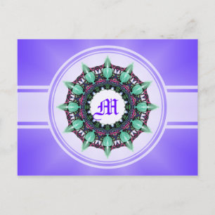 EXAMPLE ONLY COLOR gradients - violet Star Postcard