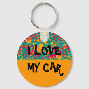 EXAMPLE: ONLY COLOR - orange Keychain