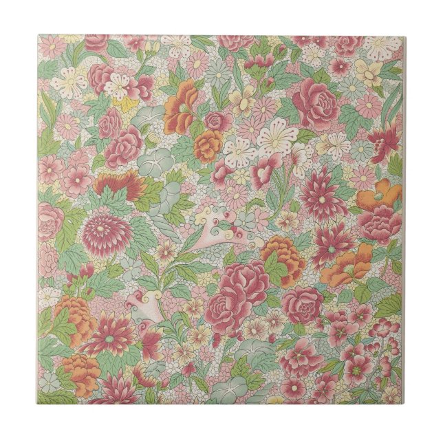 Examples of Chinese Ornament, Pl.77 by Owen Jones Tile (Front)