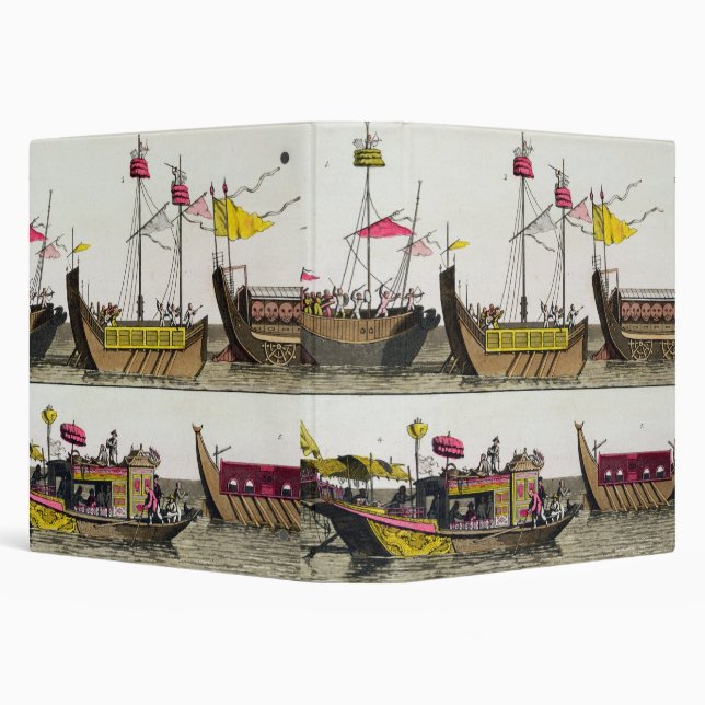 Examples of Chinese ships, illustration from 'Le C Binder (Background)