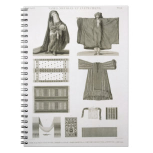 Examples of Silk and Egyptian Costumes, from 'Desc Notebook