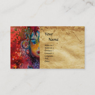 EXCALIBUR 1 monogram parchment Business Card