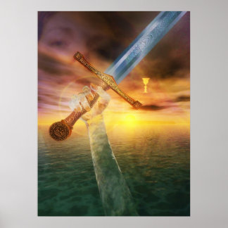 Excalibur and the Lady of the Lake Poster