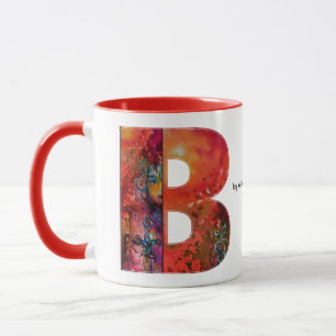 EXCALIBUR  B LETTER / FANTASY MONOGRAM MUG