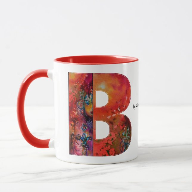 EXCALIBUR  B LETTER / FANTASY MONOGRAM MUG (Left)