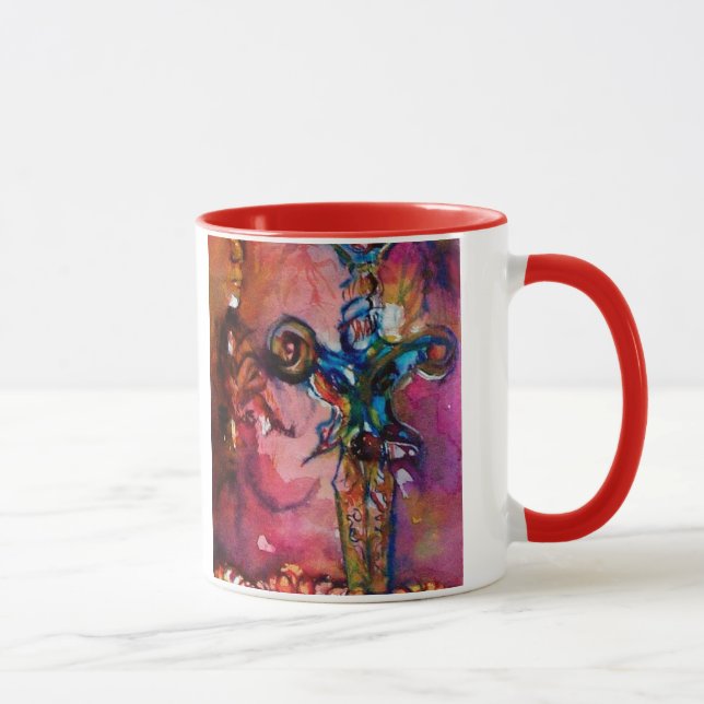 EXCALIBUR  K LETTER / FANTASY MONOGRAM MUG (Right)
