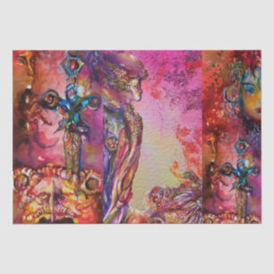 EXCALIBUR Magic Sword Arthurian Legend Watercolor Tissue Paper