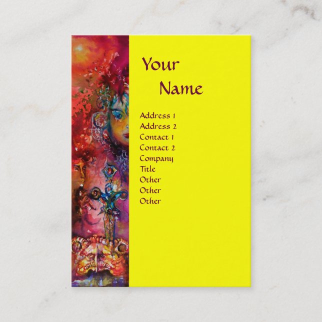 EXCALIBUR  MONOGRAM BUSINESS CARD (Front)