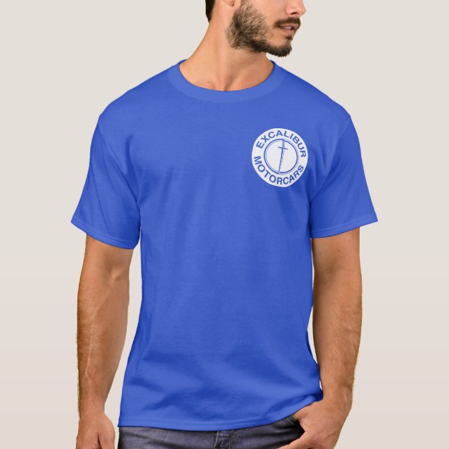 Excalibur Motorcars White logo T-Shirt (Front)