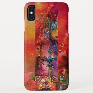 EXCALIBUR /QUEEN OF MAGIC SWORD Red Yellow Fantasy iPhone XS Max Case
