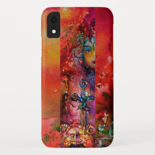 EXCALIBUR /QUEEN OF MAGIC SWORD Red Yellow Fantasy iPhone XR Case