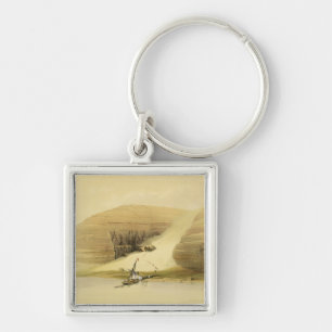 Excavated Temple of Abu Simbel, from "Egypt and Nu Keychain
