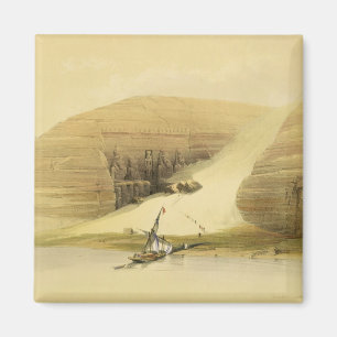 Excavated Temple of Abu Simbel, from "Egypt and Nu Magnet