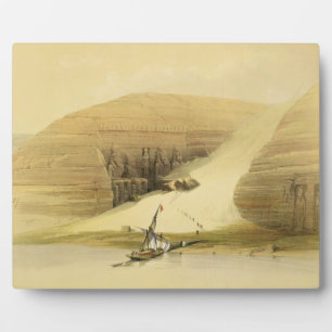 Excavated Temple of Abu Simbel, from "Egypt and Nu Plaque
