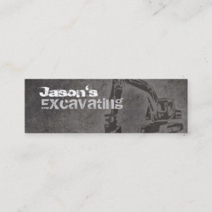Excavating Skinny Business Cards