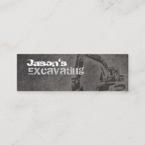 Excavation Business Cards & Profile Cards | Zazzle CA