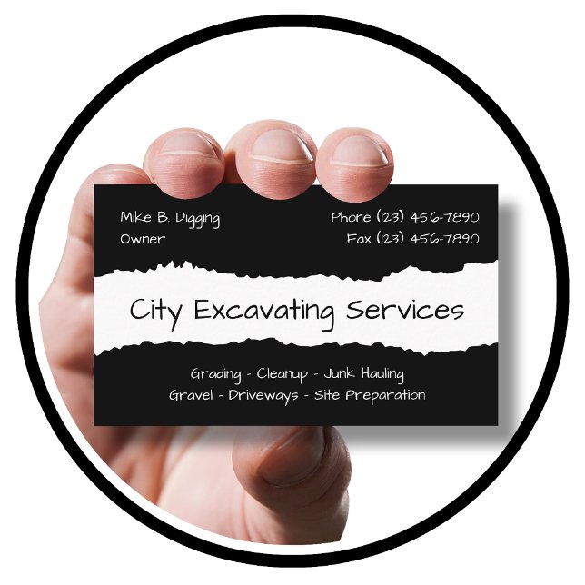 Excavation des Cartes de visite de transport (Créateur téléchargé)