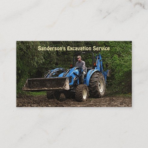 Excavating Business Cards & Profile Cards | Zazzle CA