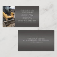 Excavation Service Business Card