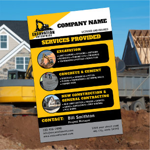 Excavation Services Business Flyer