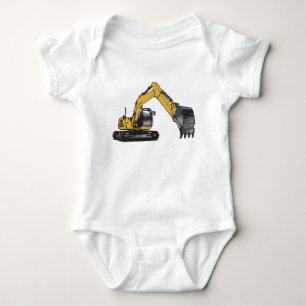 Excavator #1 by Fameland Baby Bodysuit