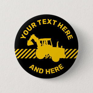 Excavator 2 Inch Round Button
