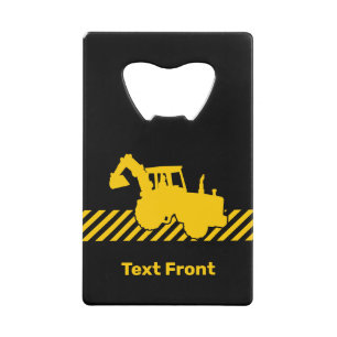 Excavator Credit Card Bottle Opener
