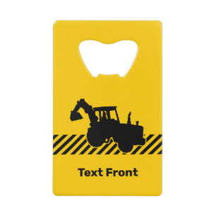Excavator Credit Card Bottle Opener