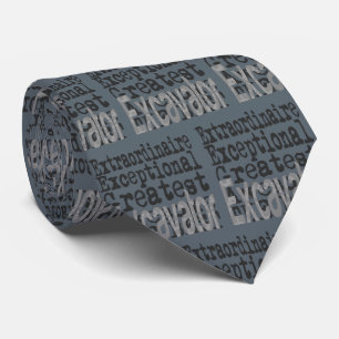 Excavator Extraordinaire Tie