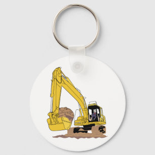 Excavator Keychain