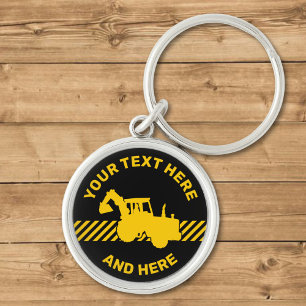 Excavator Keychain
