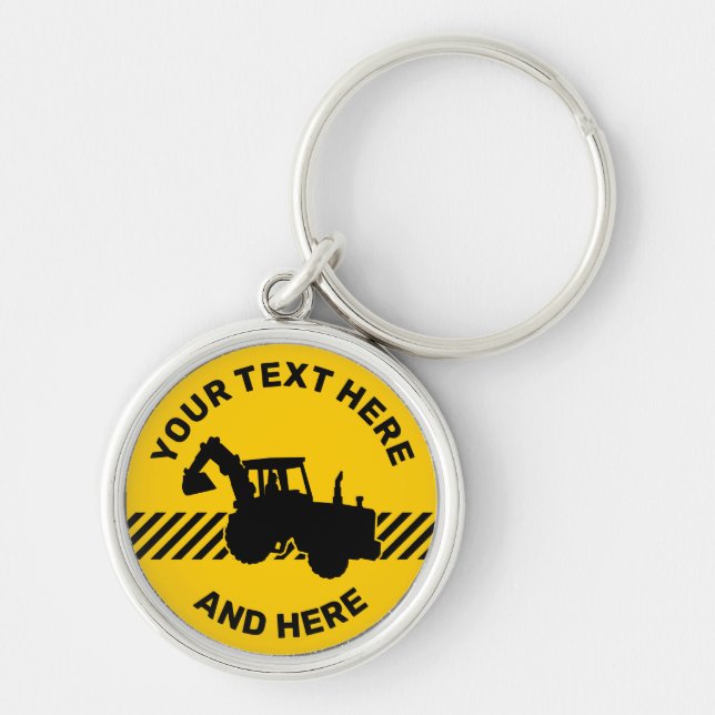 Excavator Keychain (Front)