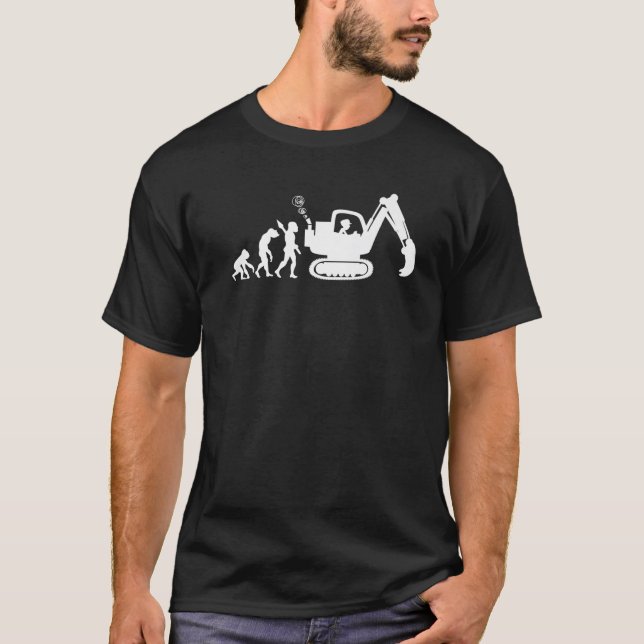 Excavator Operator Driver Construction Worker Job  T-Shirt (Front)