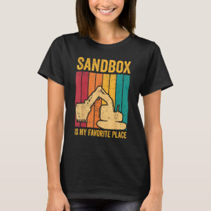 Excavator Operator HEO Sandbox Is My Favourite Pla T-Shirt