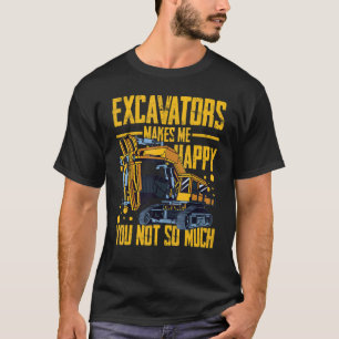 Excavator Operator Remote Control Digger Machine R T-Shirt