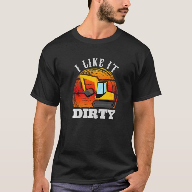 Excavator Operator Road Construction for Men  3 T-Shirt (Front)