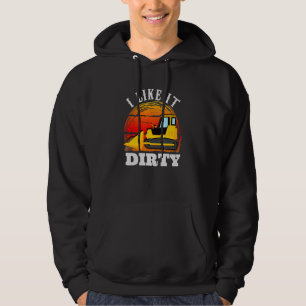Excavator Operator Road Construction for Men Hoodie