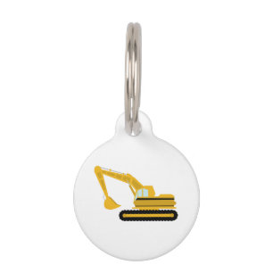 Excavator Pet Tag