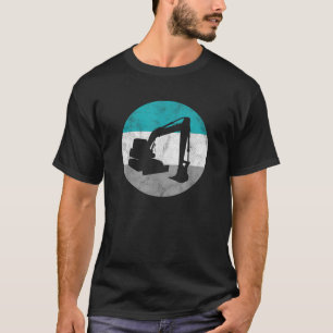 Excavator Retro Construction Gift For Men Women Bo T-Shirt
