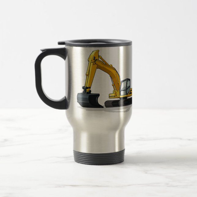 Excavator Travel Mug (Left)