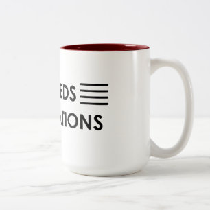 “Exceeds expectations " Two-Tone Coffee Mug