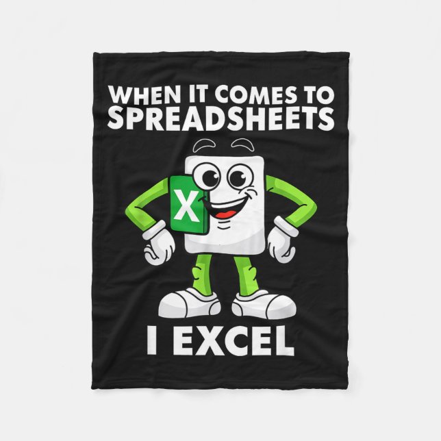 Excel Coworker Birthday Employee Farewell Goodbye  Fleece Blanket (Front)