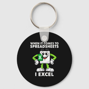 Excel Coworker Birthday Employee Farewell Goodbye Keychain