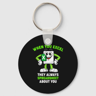 Excel Coworker Birthday Employee Farewell Goodbye Keychain