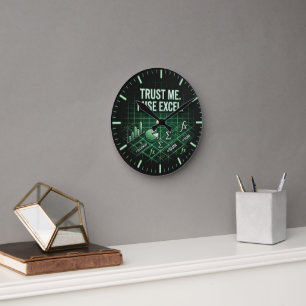 Excel Funny Wall Clock for Traders & Accountants